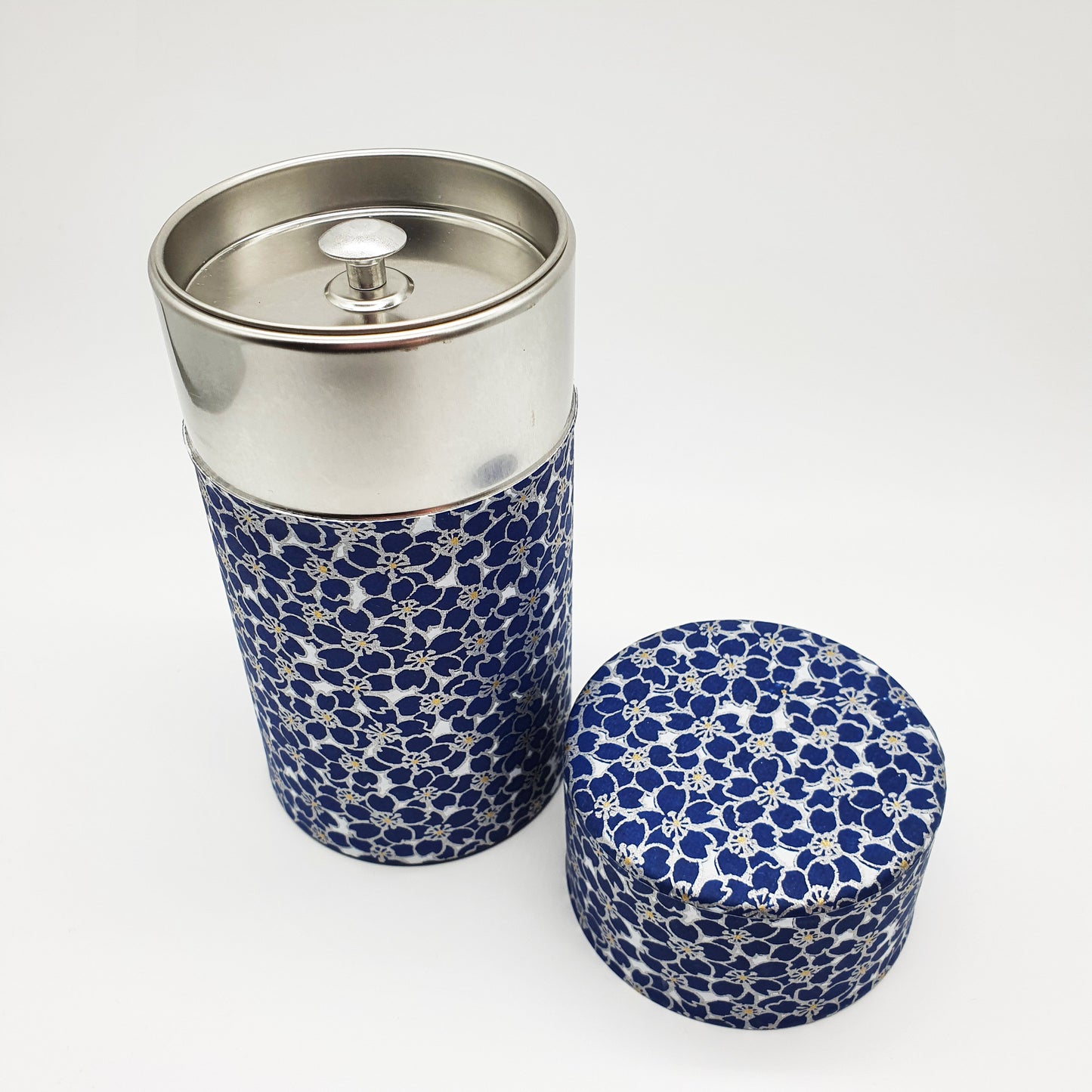 Tea Caddy - Cherry Blossoms (Blue 150g)