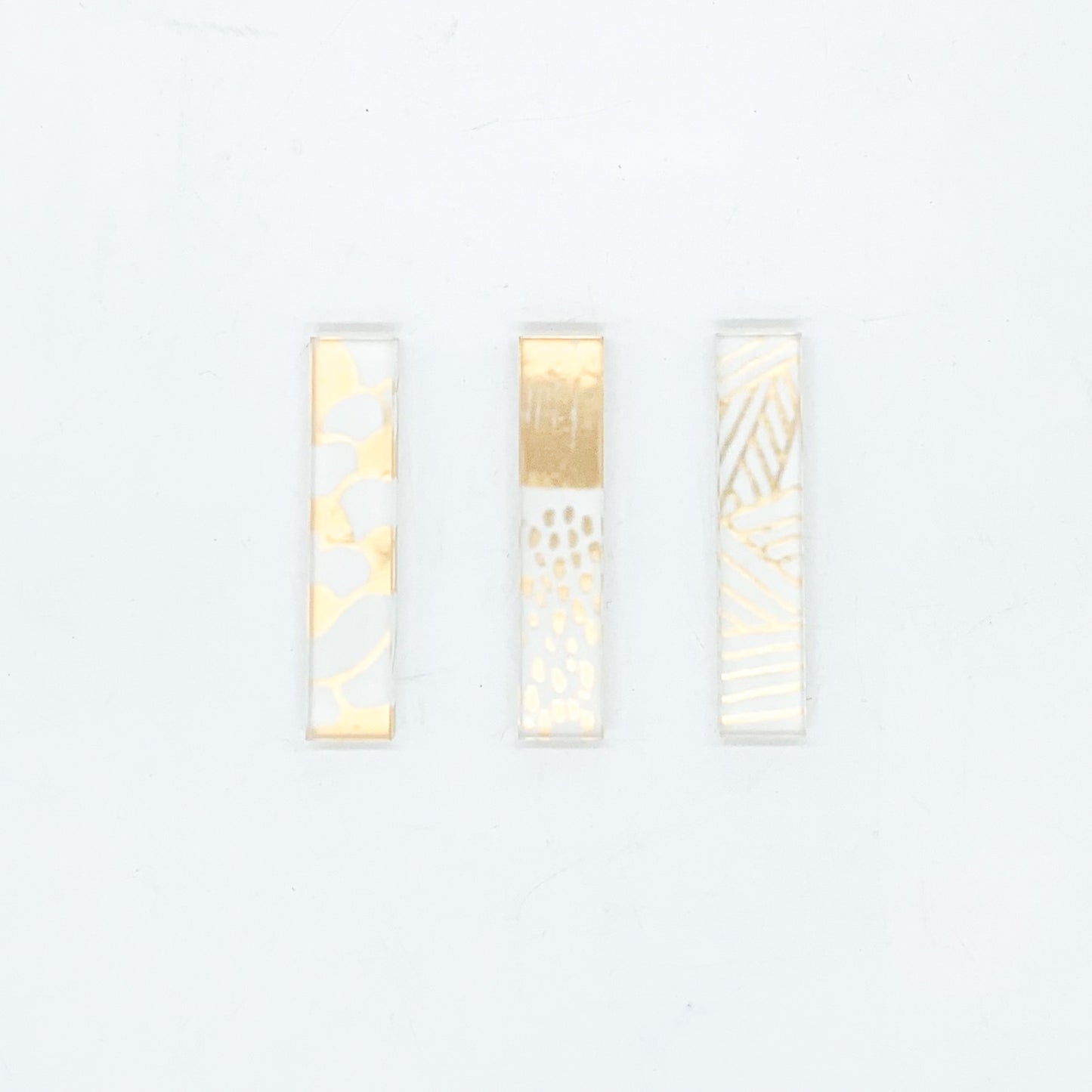 Set of Three Cutlery Rests in Wooden Box - I