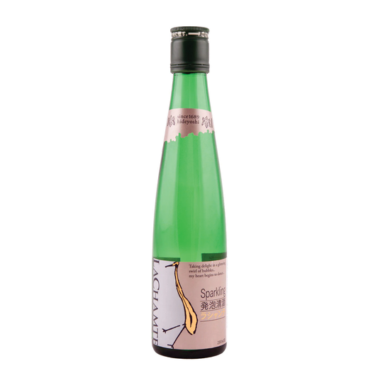 HIDEYOSHI La Chamte Sparkling Sake bottle from Daisen, Akita