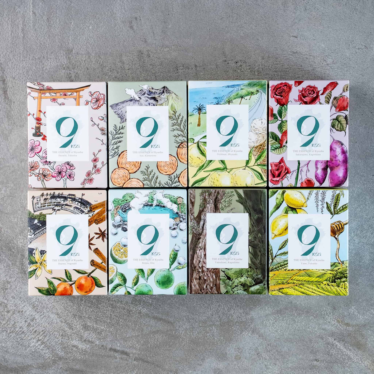 9KOS Hinoki & Volcano Scented Candle