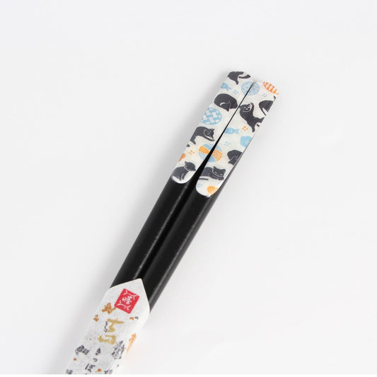 Chopsticks - Cat with Temari Ball