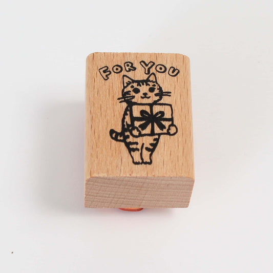 Cat Rubber Stamp | Gift | POTTERING CAT