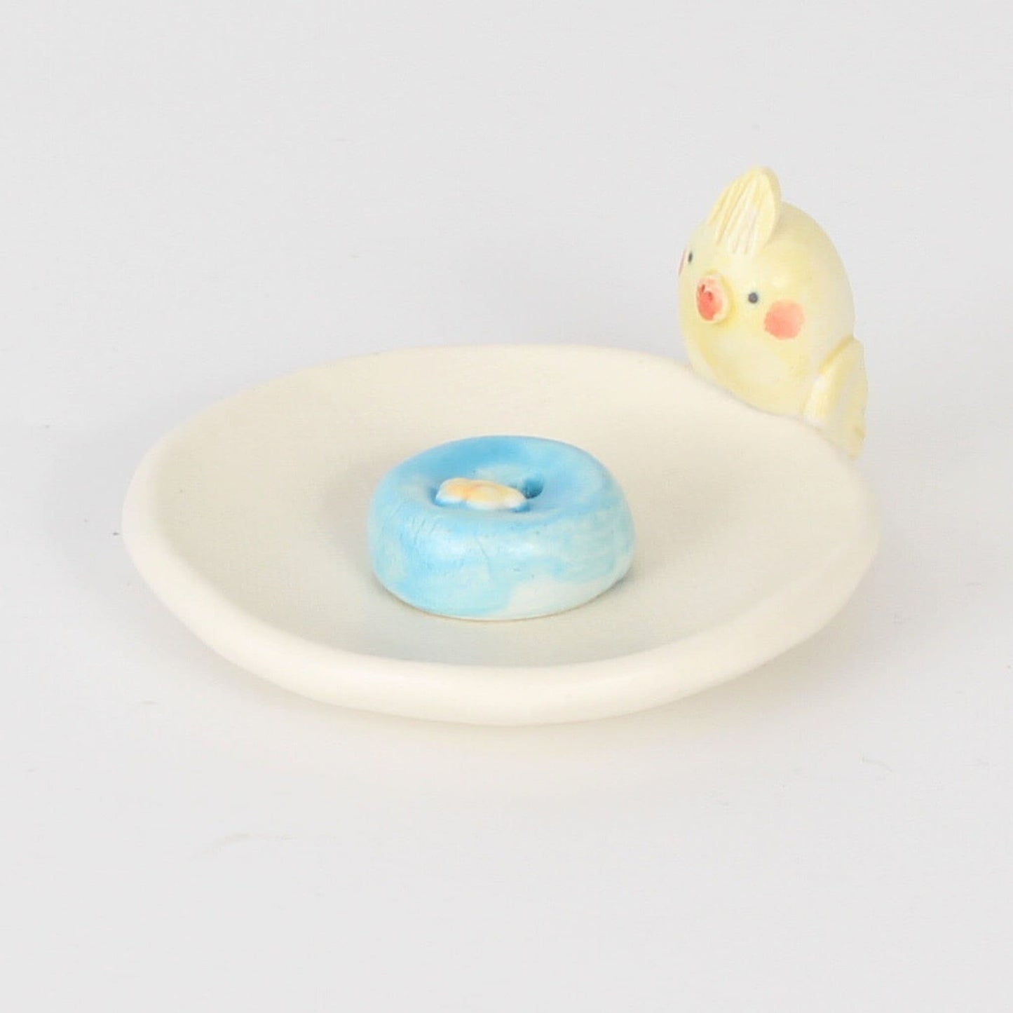 Cockatiel Incense Holder Set | Made in Japan
