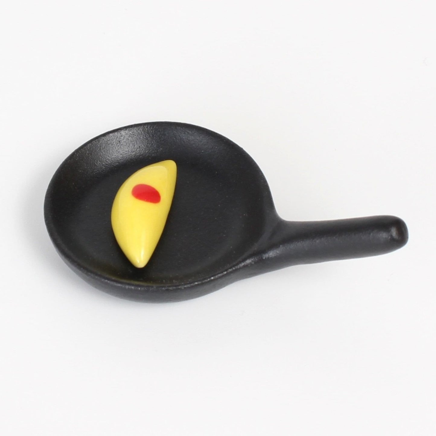 Chopstick Holder Pan & Omelette | Japanese Ceramic Hashioki