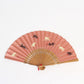 Folding Fan - Whimsical Cats Pink