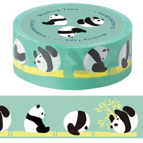 Masking Tape - Rolling Panda Green