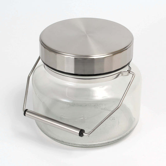 Glass Storage Container with Metal Cap – 1L | Made in Japan