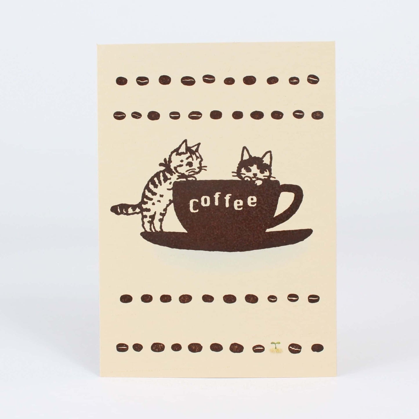 Postcard – Cat and Coffee 1 | POTTERING CAT | Made in Japan