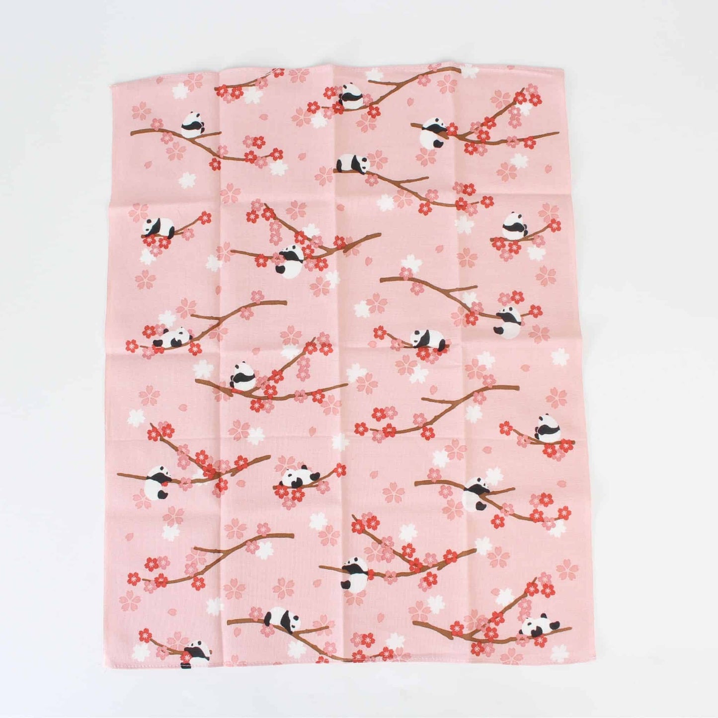 Tenugui Handkerchief | Panda in Ohanami | Made in Japan