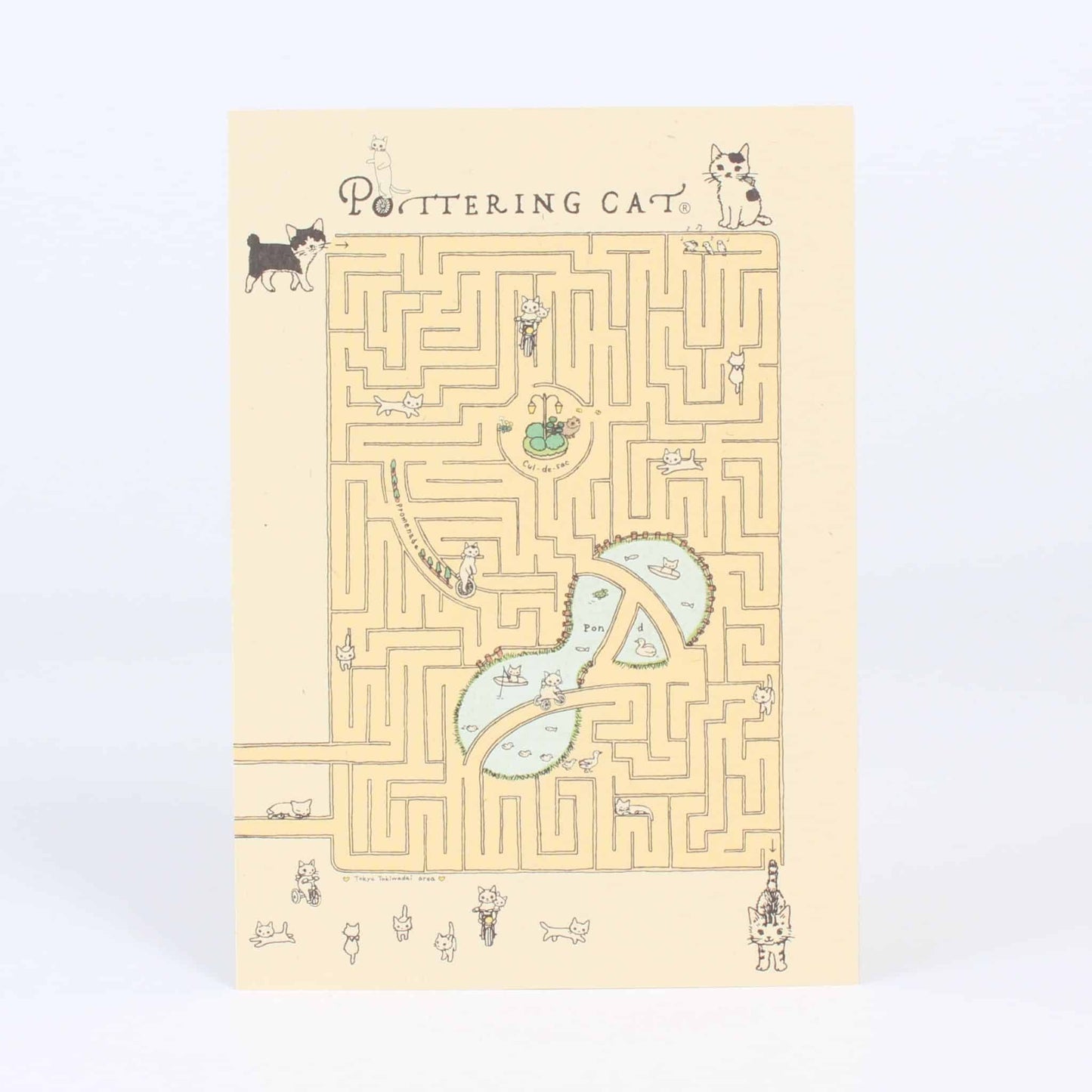 Postcard Maze by POTTERING CAT
