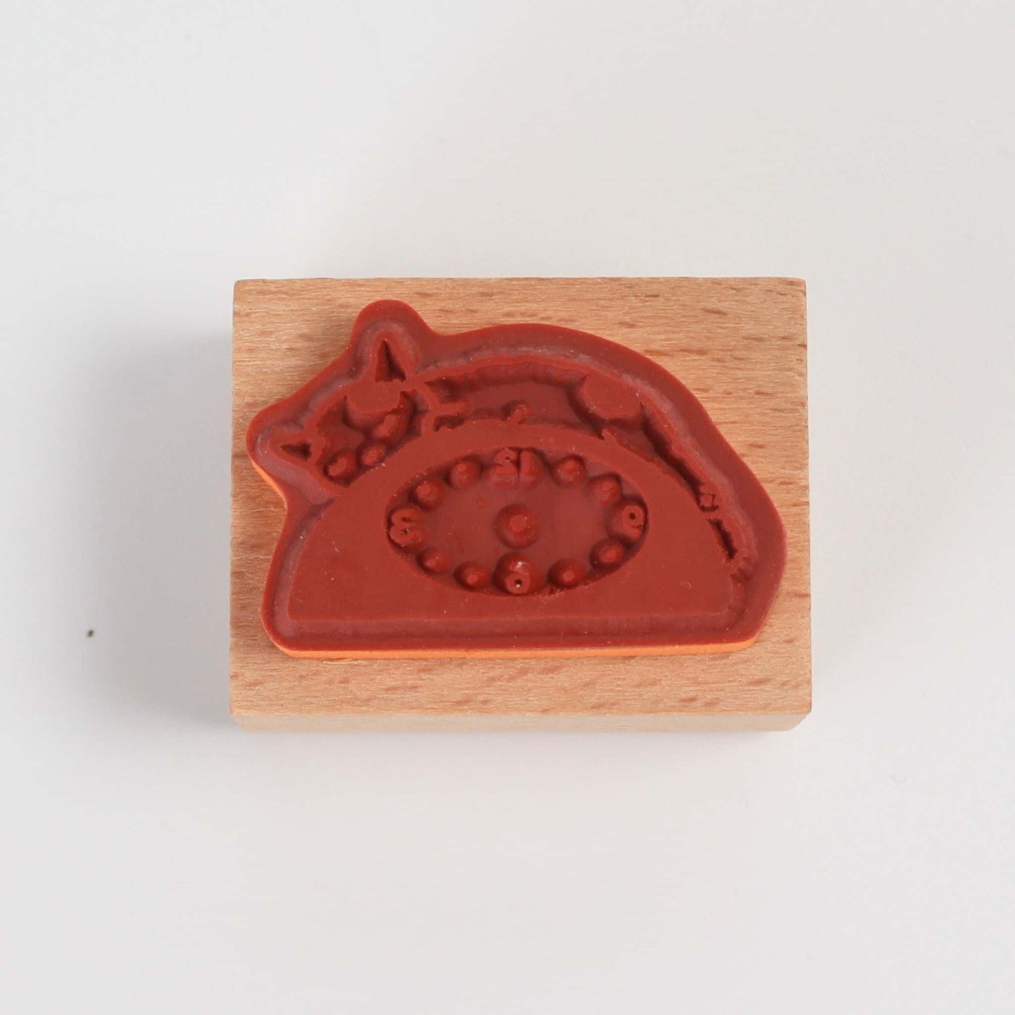 Cat Rubber Stamp | Clock | POTTERING CAT