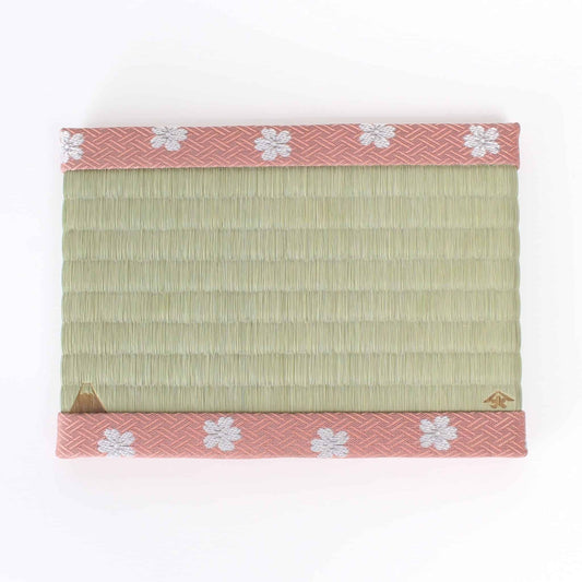 Japanese Tatami Mat Mt Fuji Cherry Blossom | Kiryu Woven Miniature Tatami