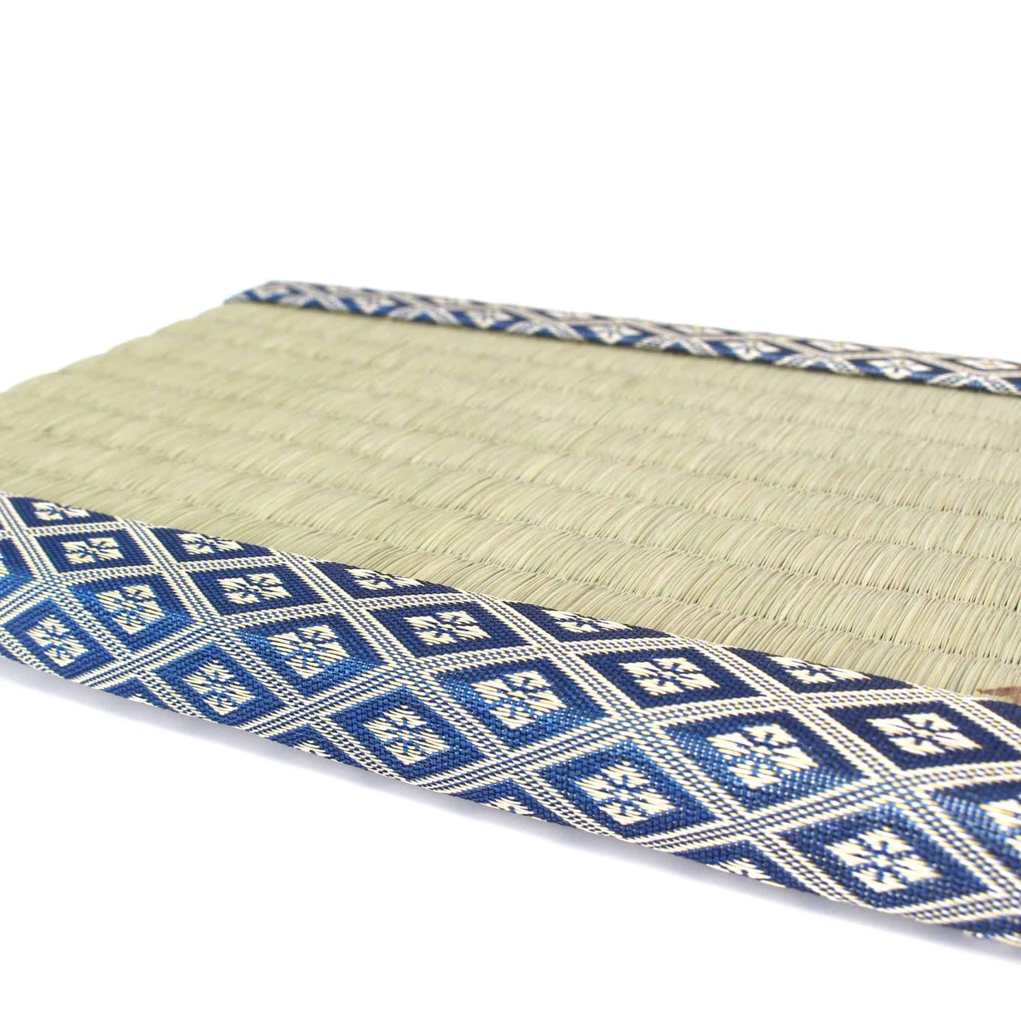 Japanese Tatami Mat Hanabishi Green | Kiryu Woven Miniature Tatami