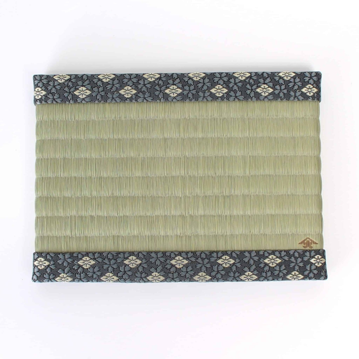 Japanese Tatami Mat Hanabishi Navy | Kiryu Woven Miniature Tatami