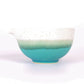 Matcha Latte Bowl - White and Turquoise Blue