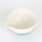 Matcha Latte Bowl - White and Turquoise Blue