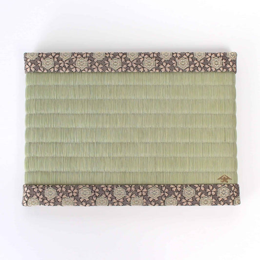 Japanese Tatami Mat Armour Green | Kiryu Woven Miniature Tatami