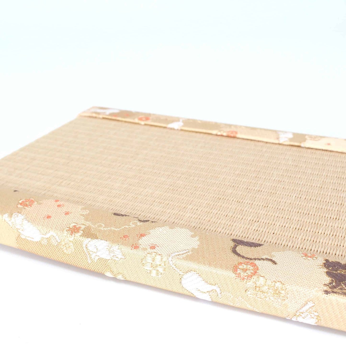 Japanese Tatami Mat Cat Border | Kiryu Woven Miniature Tatami