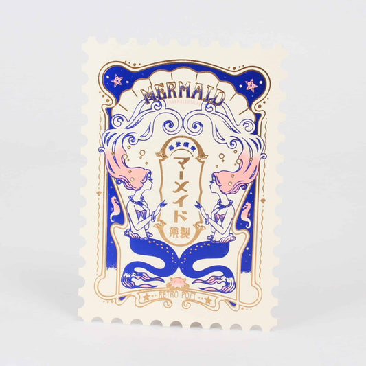 Postcard Postage Stamp Style - Mermaid Pharmacy by ob1toy
