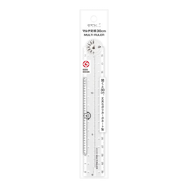 Midori Multi Ruler <30cm> Clear