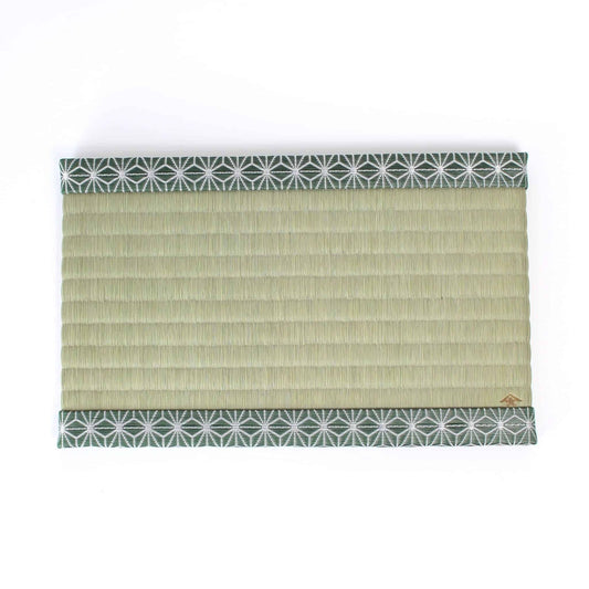 Japanese Tatami Mat Hemp Leaf Green | Kiryu Woven Miniature Tatami