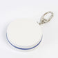 Compact Portable Ashtray with Keychain - White and Red