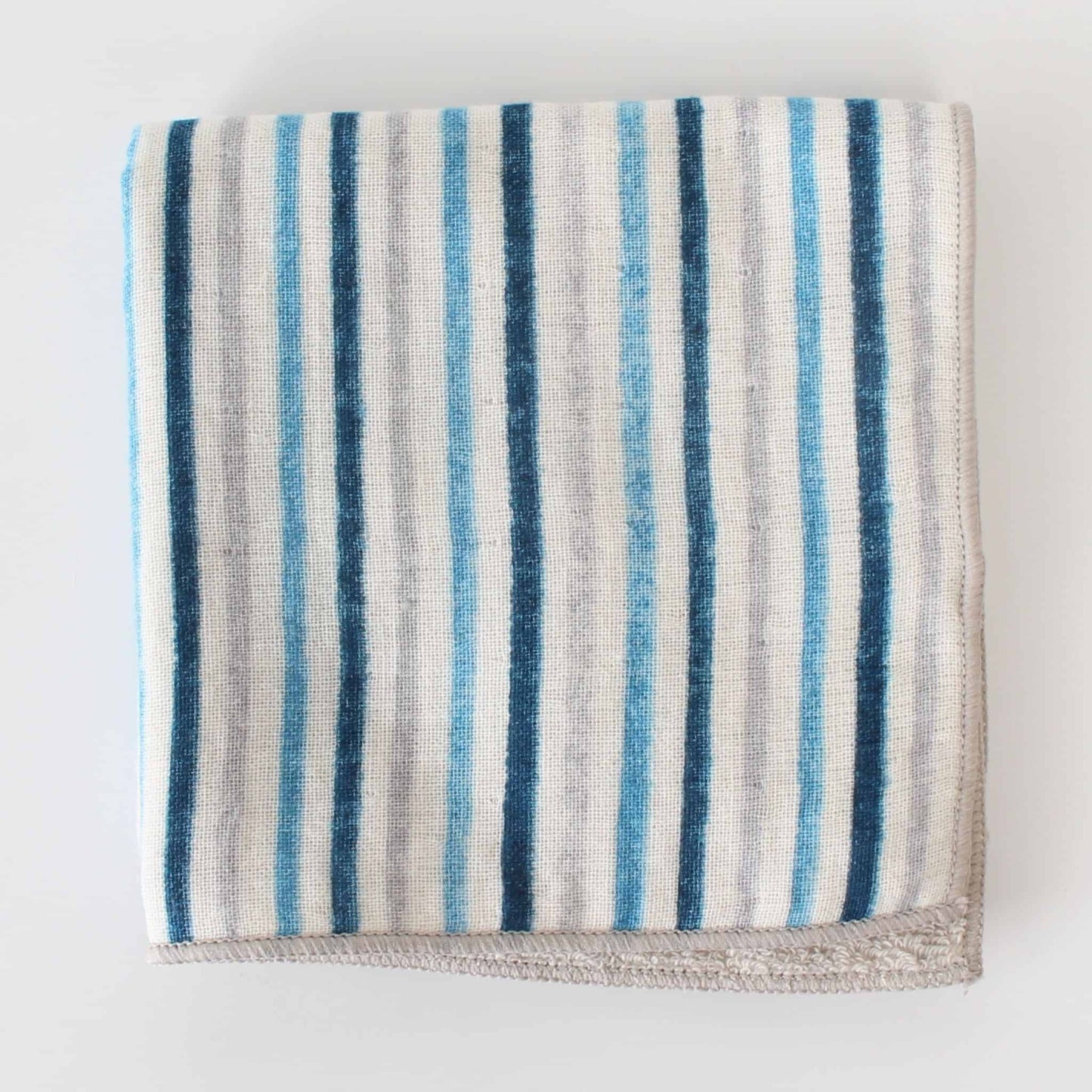 WA Towel – Stripe Light Grey | Japanese Cotton Hand Towel