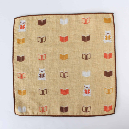WA Towel | Cat & Book | Made in Japan