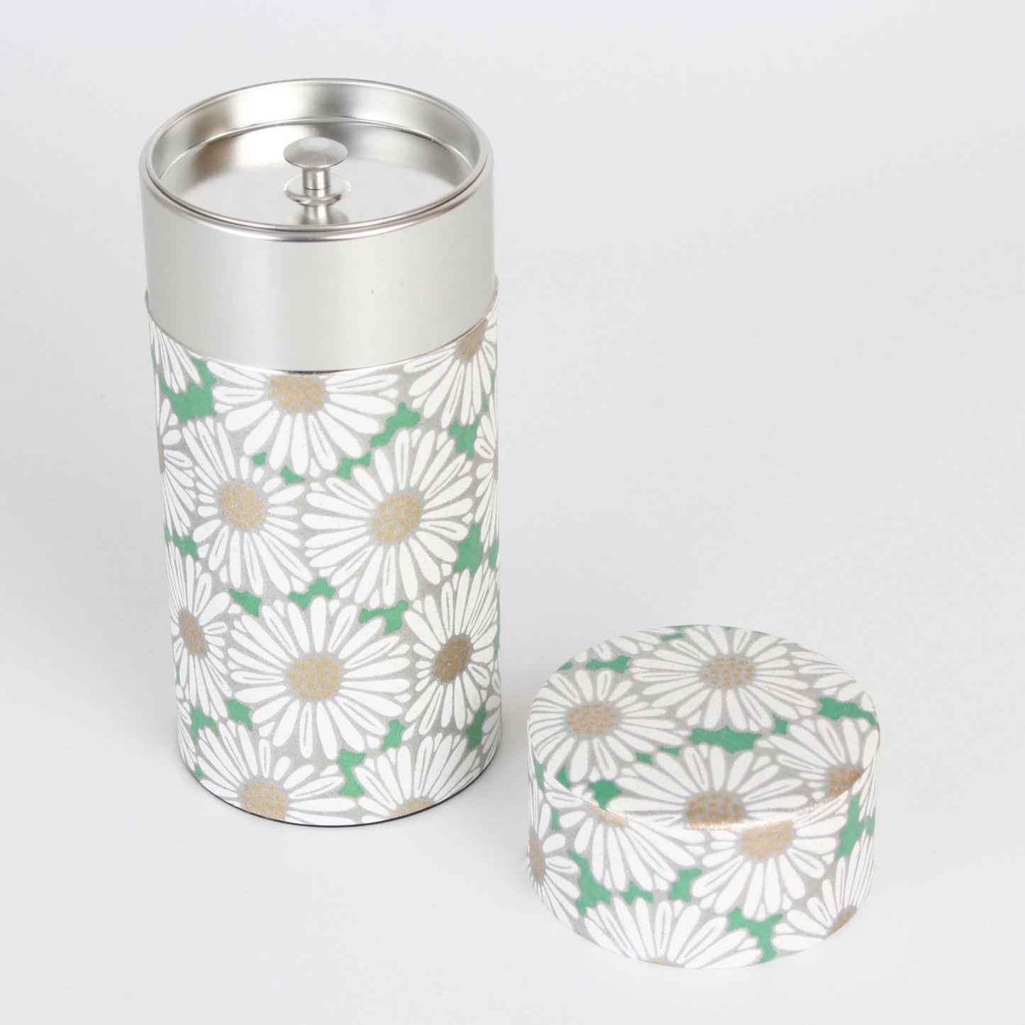 Tea Caddy - Small Chrysanthemum (Green 200g)