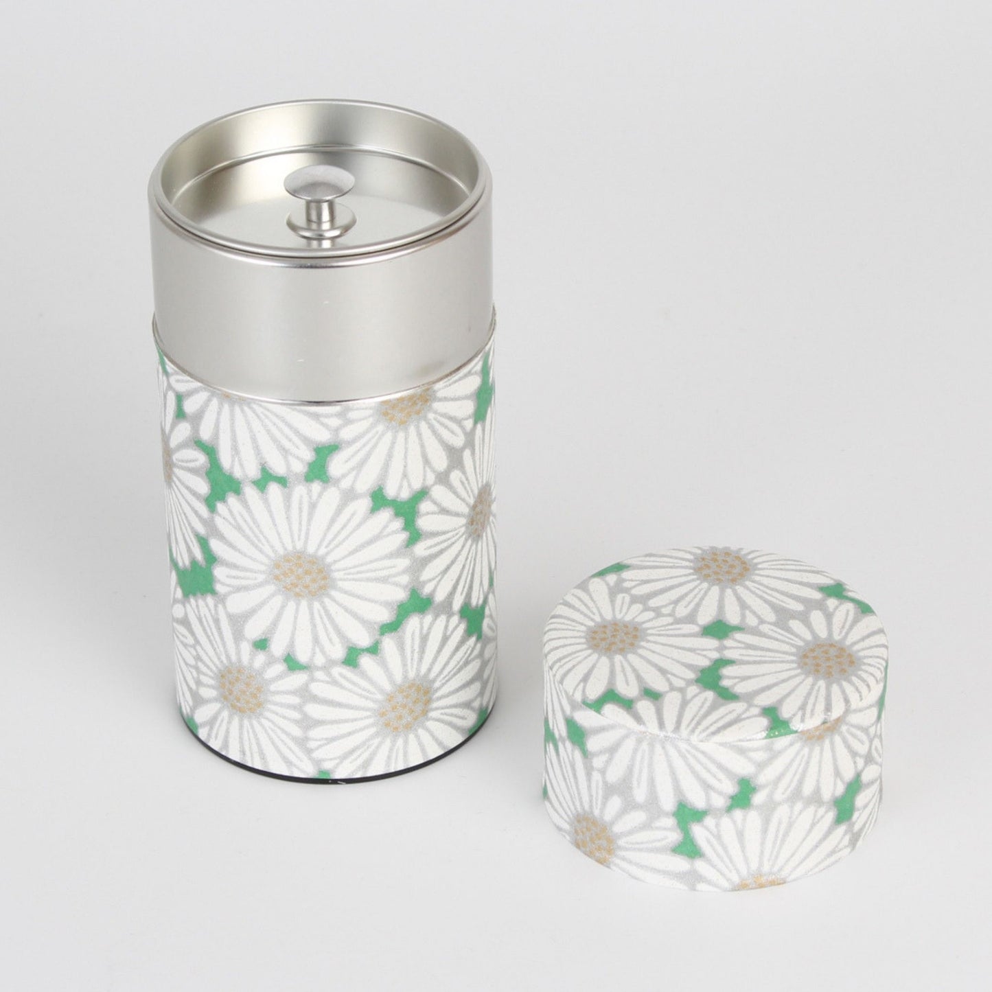 Tea Caddy - Small Chrysanthemum (Green 150g)