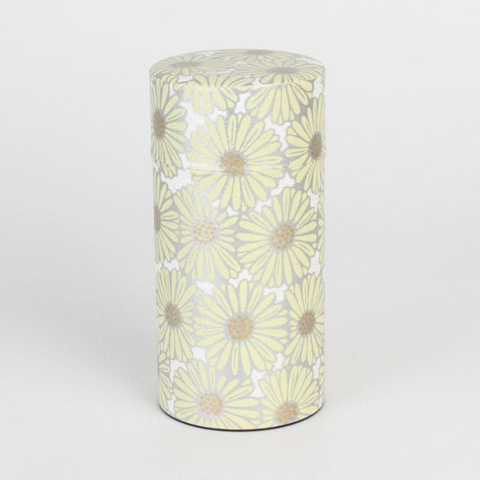 Tea Caddy - Small Chrysanthemum (Beige 200g)