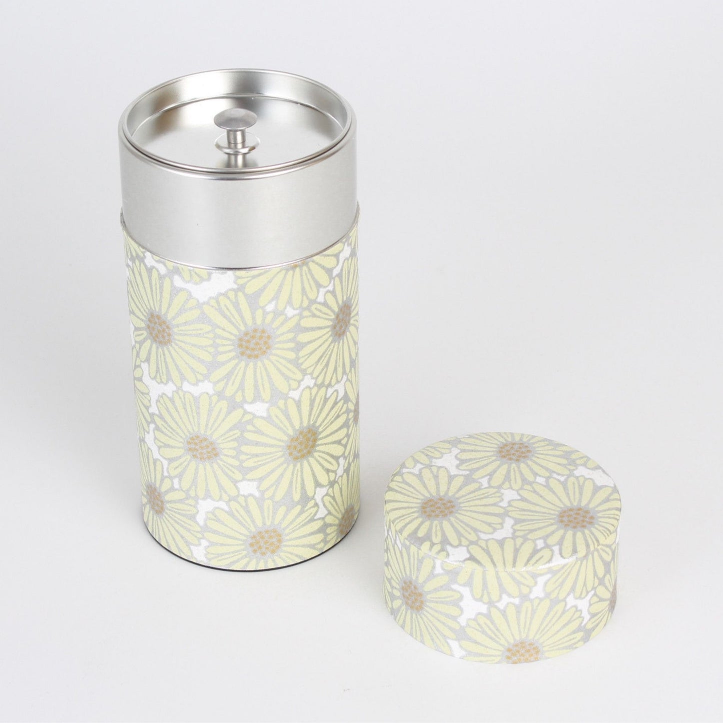 Tea Caddy - Small Chrysanthemum (Beige 200g)