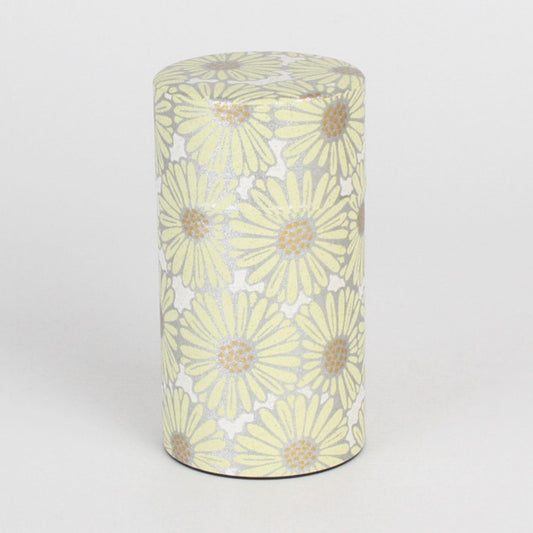 Tea Caddy - Small Chrysanthemum (Beige 150g)