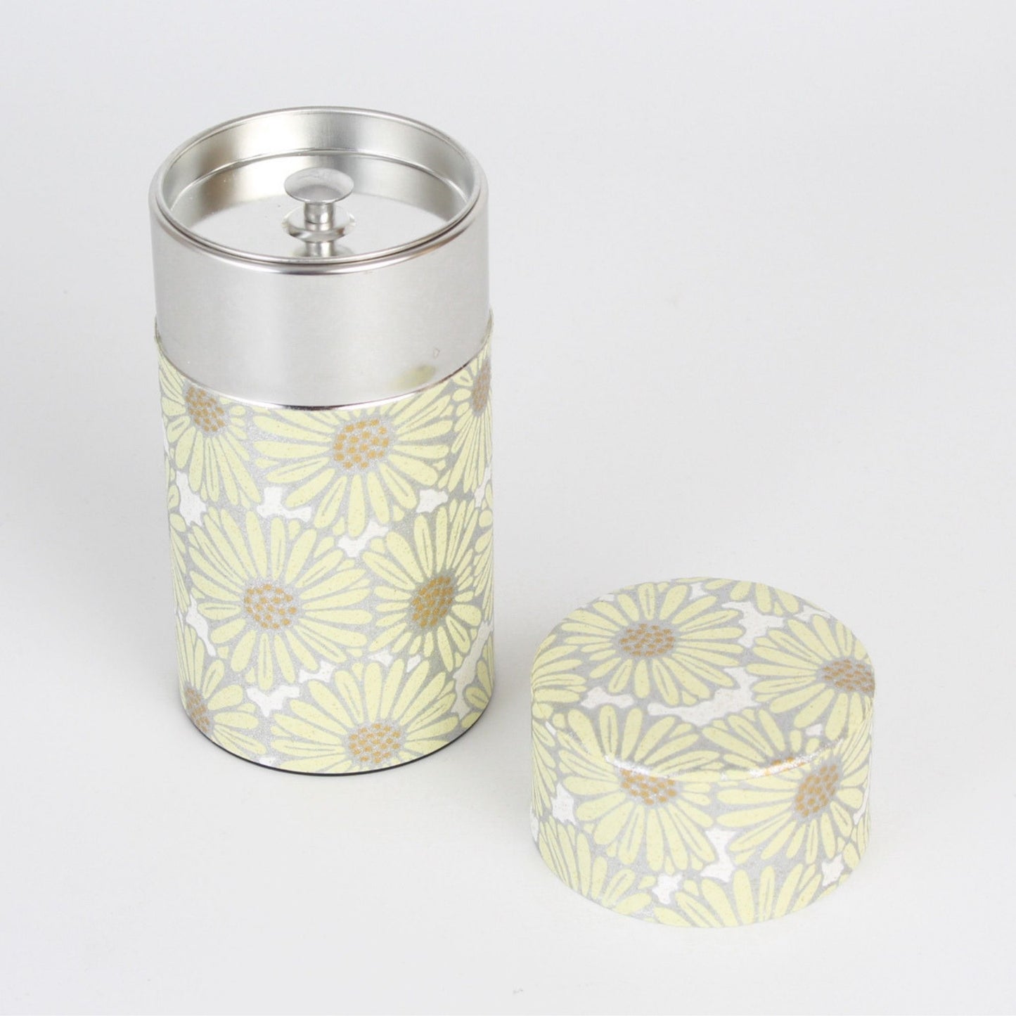 Tea Caddy - Small Chrysanthemum (Beige 150g)