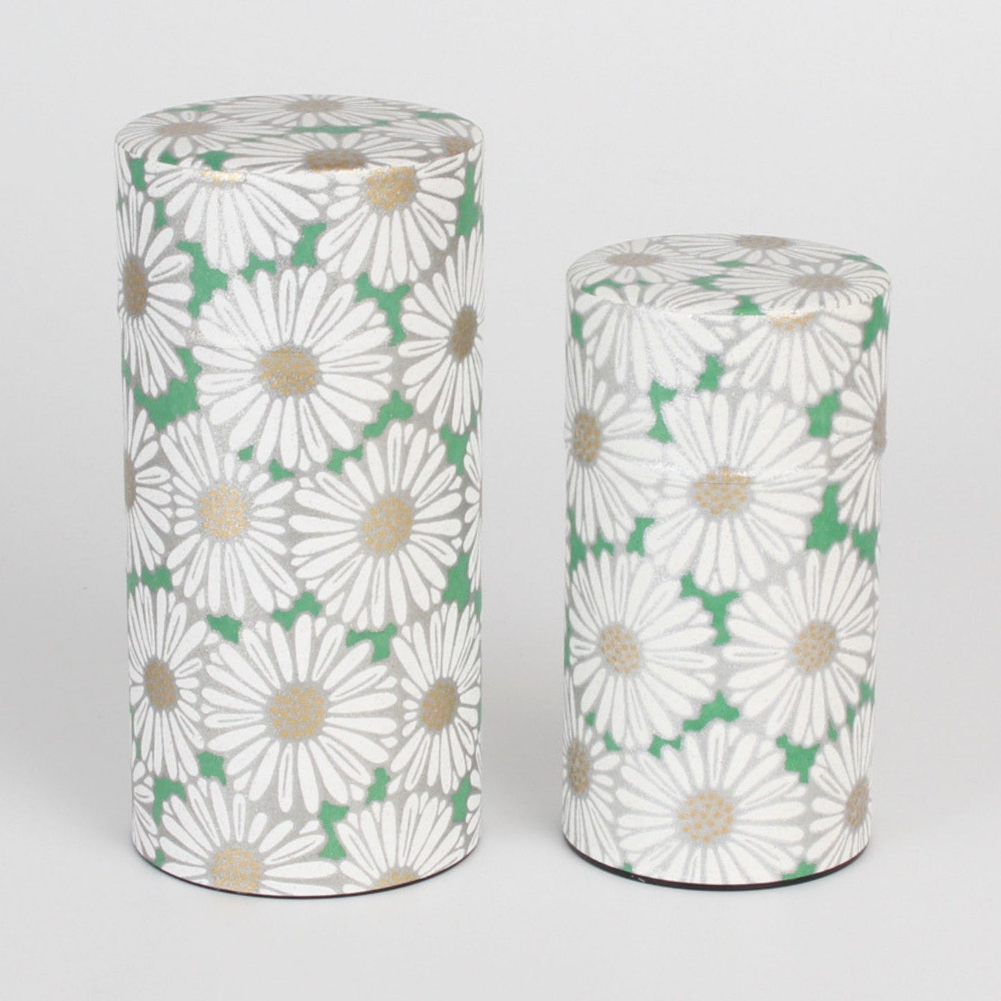 Tea Caddy - Small Chrysanthemum (Green 150g)