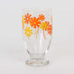Retro Stemmed Glass – Orange Floral