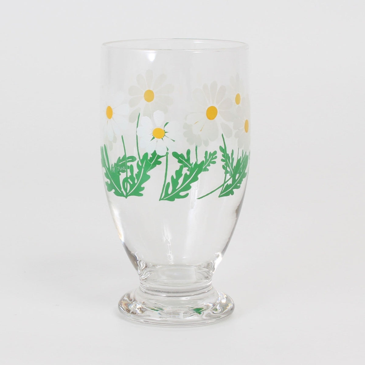 Retro Stemmed Glass – Daisy Floral