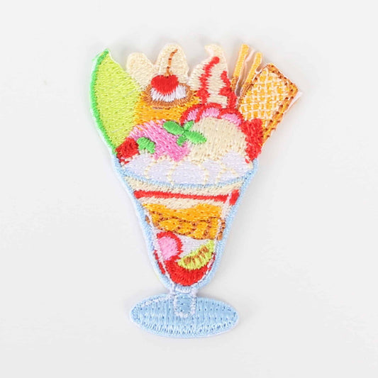 Melon Parfait Embroidered Iron-On Patch | Made in Japan