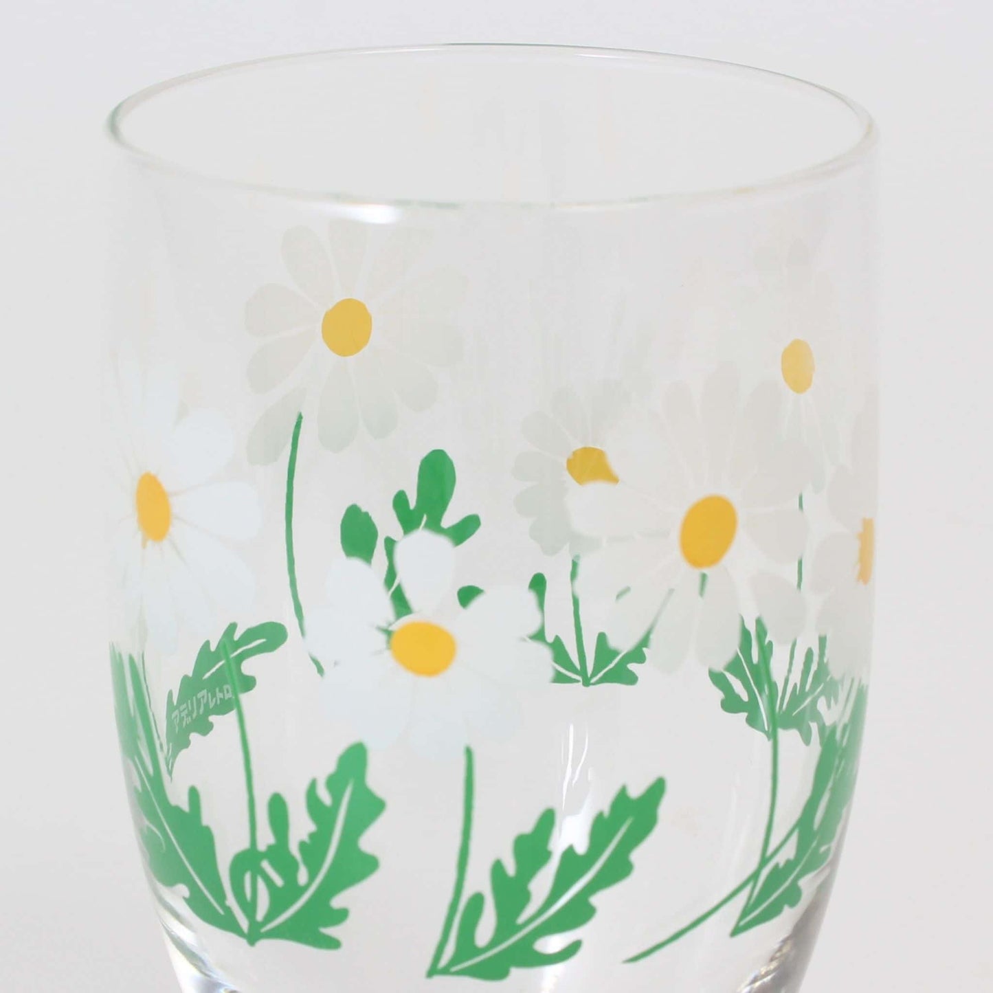 Retro Stemmed Glass – Daisy Floral