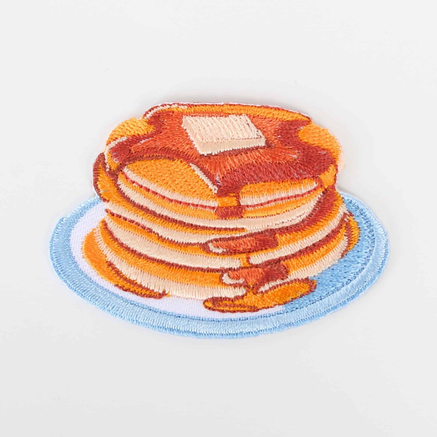 Pancake & Maple Embroidered Iron-On Patch | Made in Japan