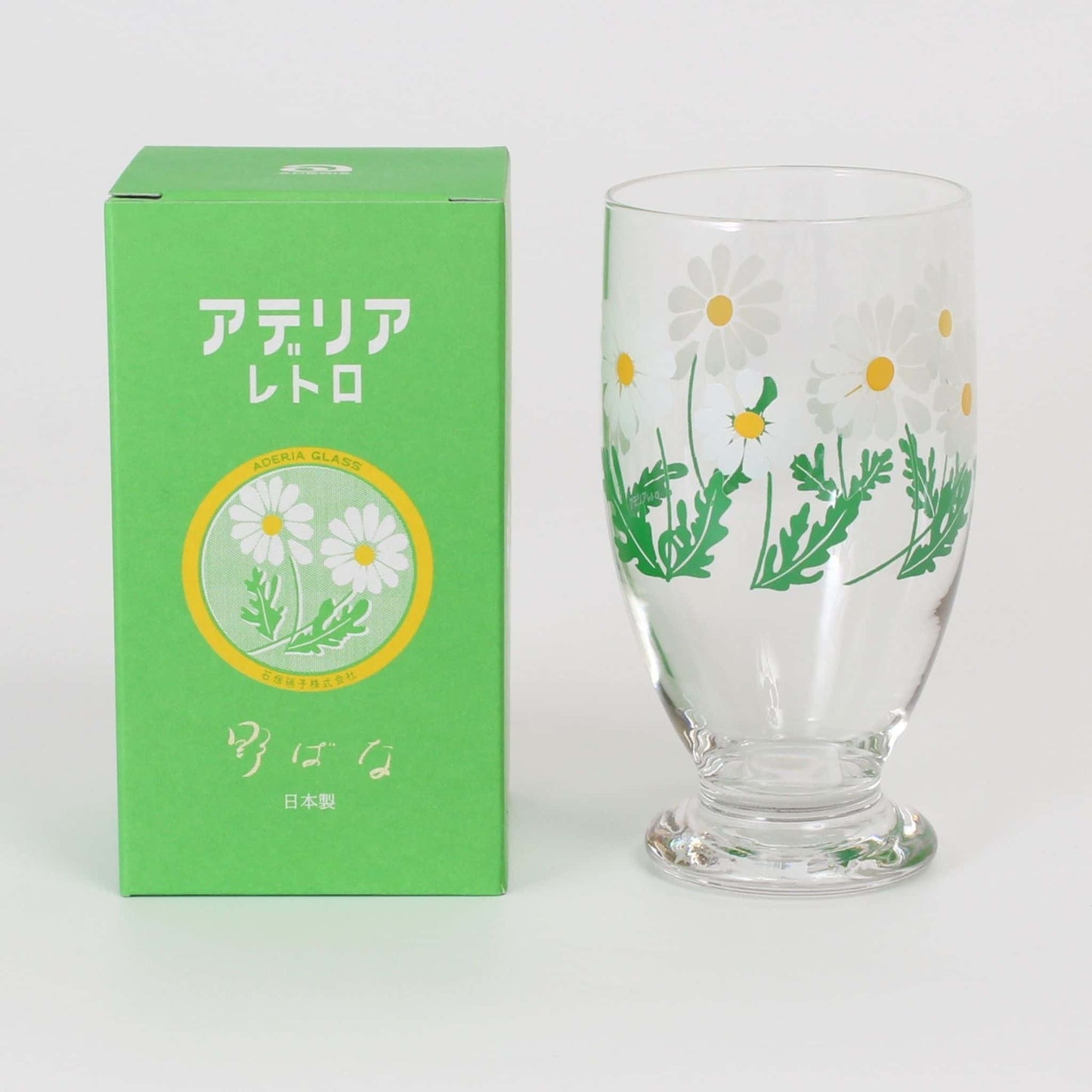 Retro Stemmed Glass – Daisy Floral