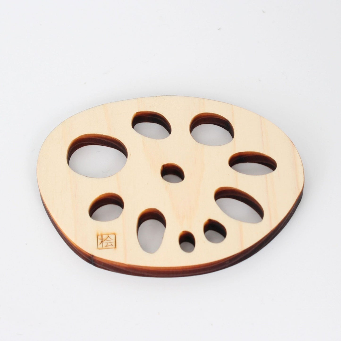 Lotus Root Coaster – Japanese Hinoki Cypress Wood