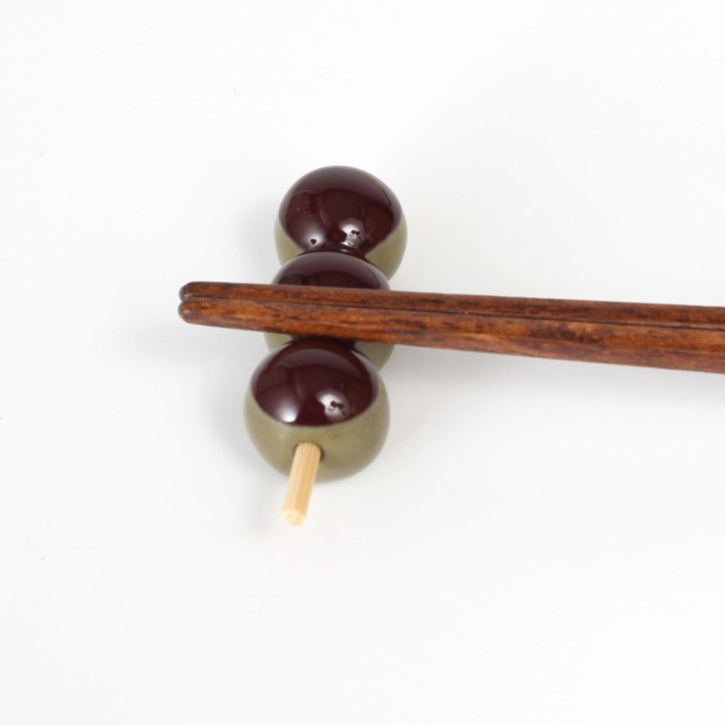Chopstick Holder Dango Matcha | Japanese Ceramic Hashioki