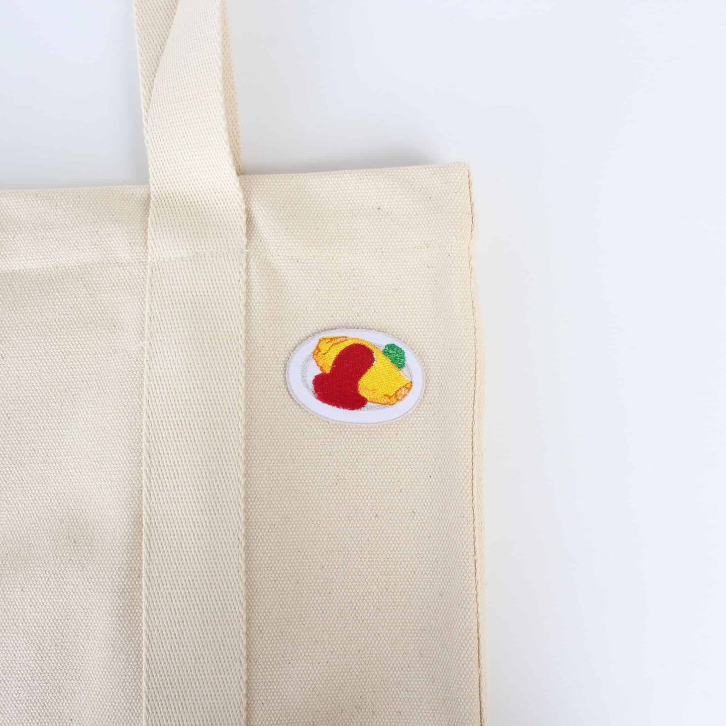 Omurice Embroidered Iron-On Patch | Made in Japan