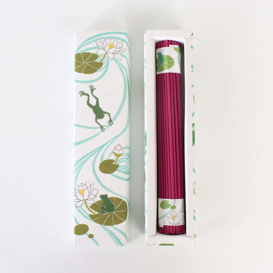 Lotus & Frog Incense Sticks | Kaeru | Made in Kyoto