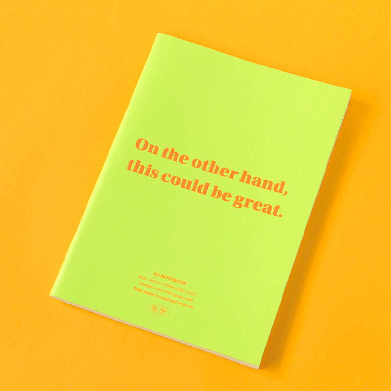 A5 Notebook – Cheer Me Up | Lime Green