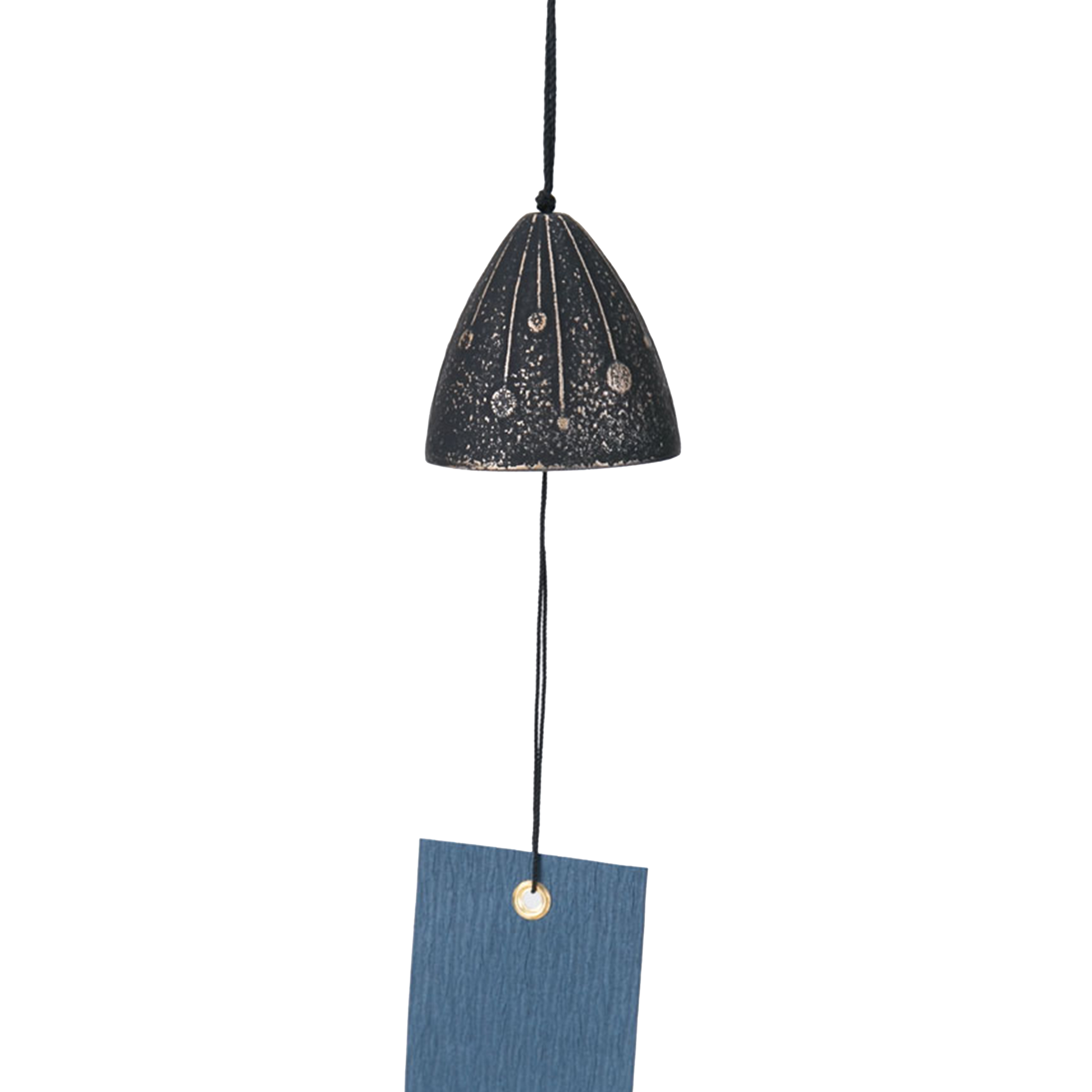 Cast Iron Wind Chime - Fireworks/Gold x Black