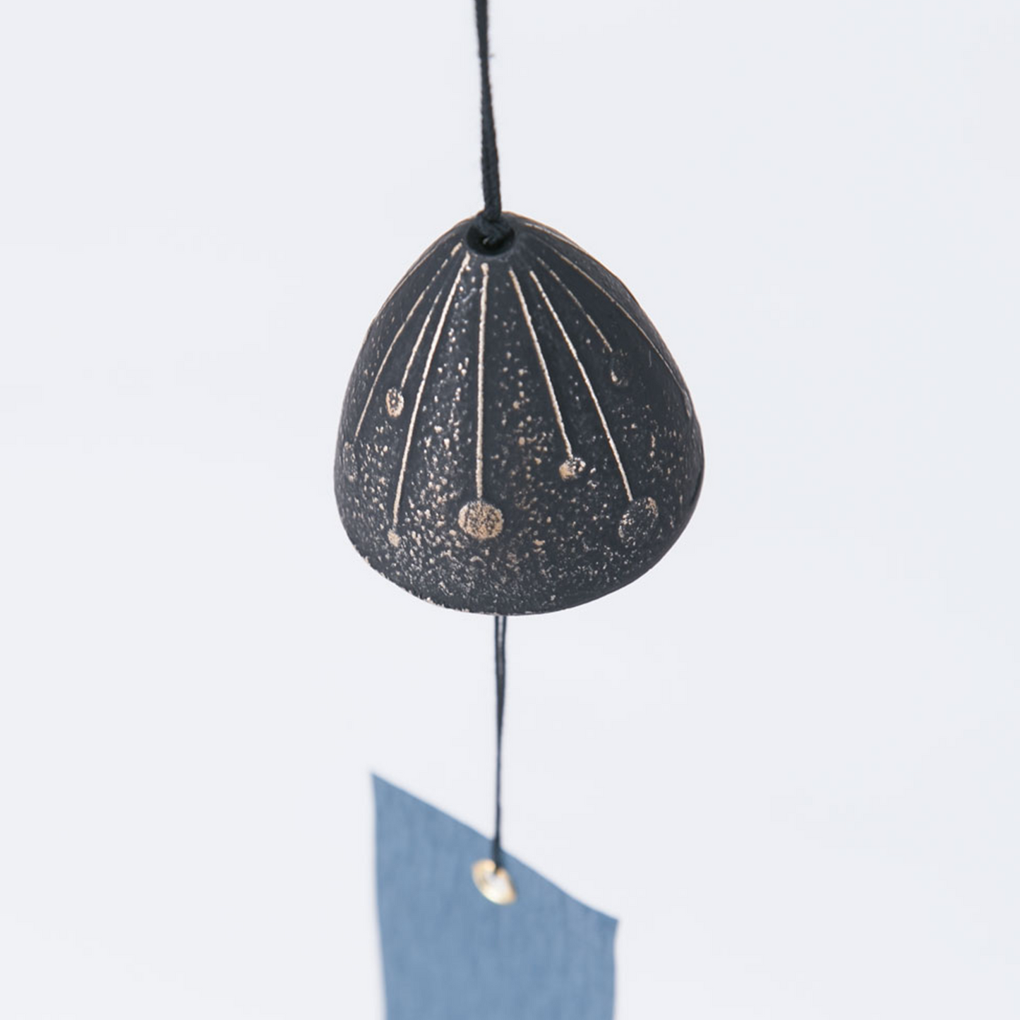 Cast Iron Wind Chime - Fireworks/Gold x Black