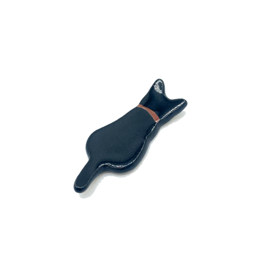 Chopstick Holder - Sitting Cat Black