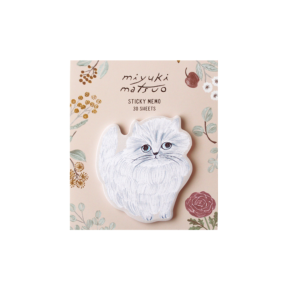 Die Cut Sticky Notes - Cat Beige
